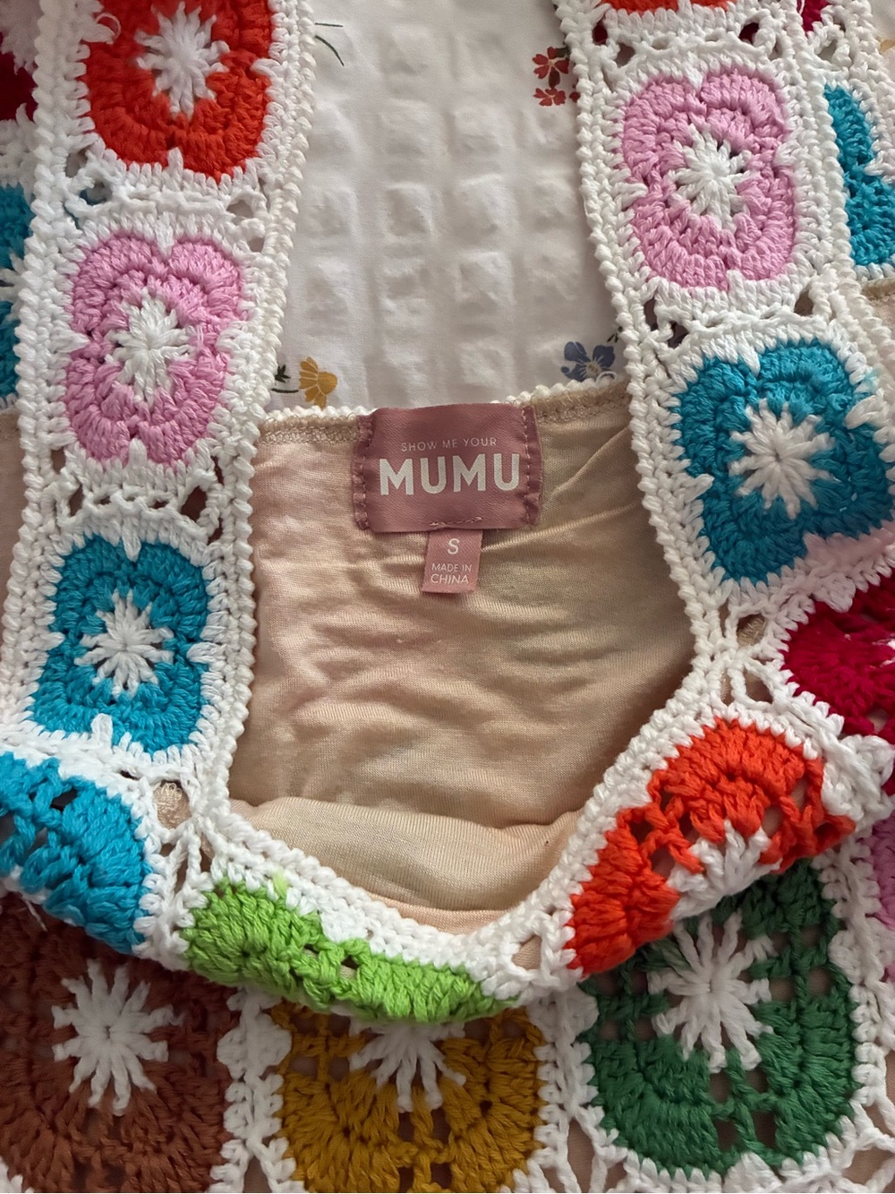 Show Me Your MuMu Tara Crochet Mini Dress - Picture 3 of 6